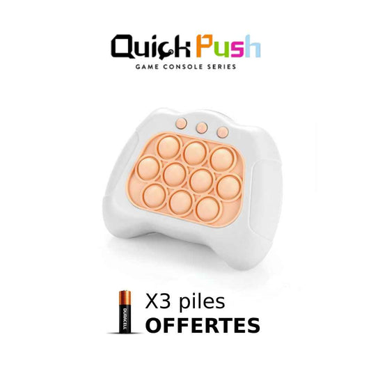 QuickPush - BLANC - 3 PILES OFFERTES